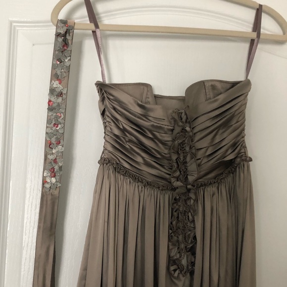 Urma metallic formal strapless dress - Size 36 - Picture 5 of 8